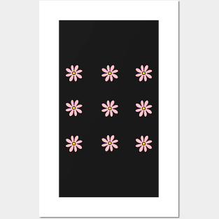 Pink flower set Posters and Art